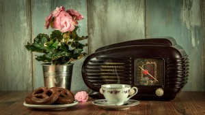 tea, pretzels and radio